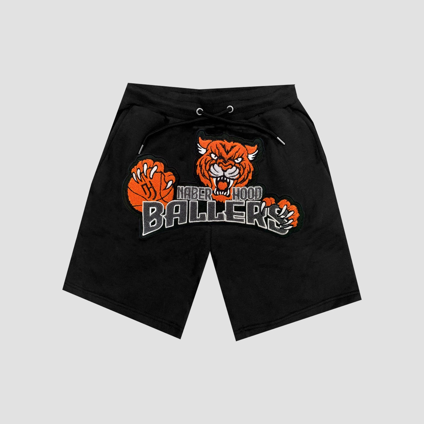 Naberhood Ballers Chenille Shorts - Black