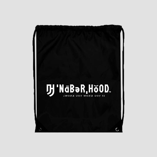 Naberhood Drawstring Bag - Black